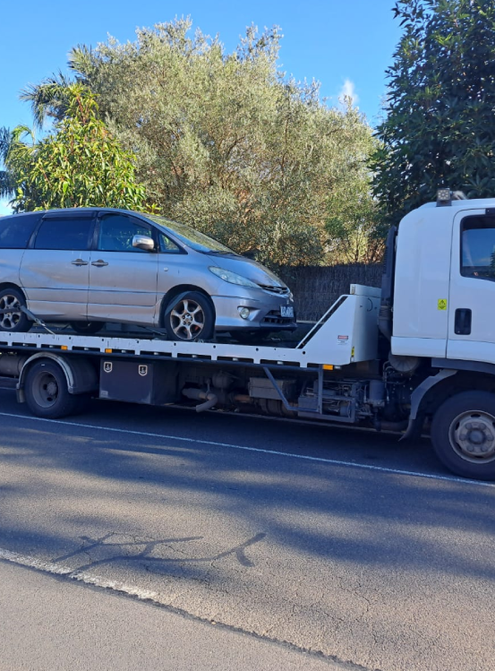 Ute in damaged condition