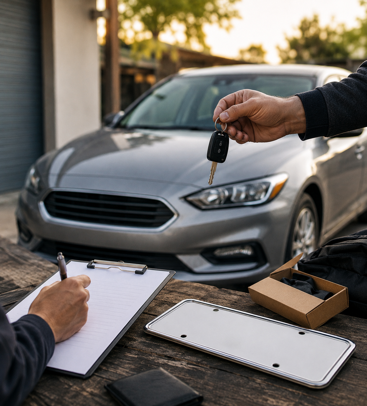 Unregistered car prepared for sale and collection in Victoria