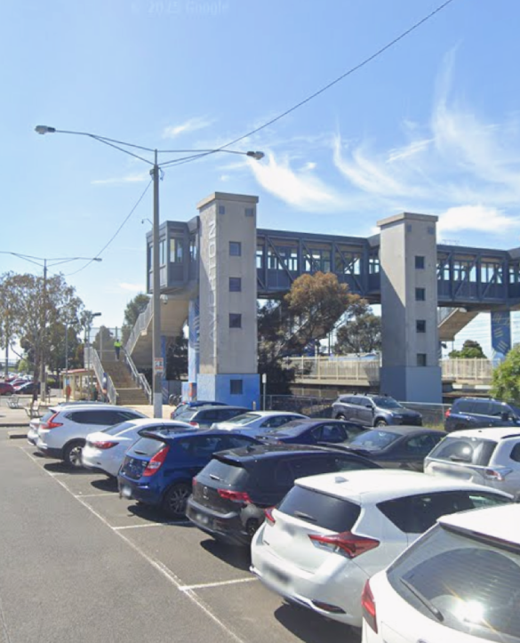 Laverton suburb and local vehicle service area